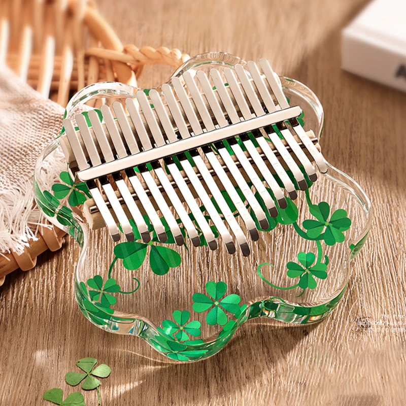 Акриловое пианино Kalimba Thumb милая Хрустальная клавиатура музыкальный инструмент