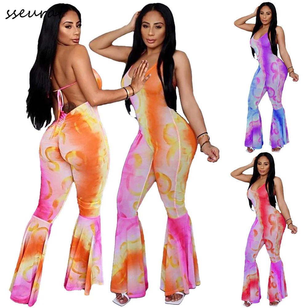 

Fashion Casual Women Ladies Jumpsuit Holiday Straps Romper Summer Playsuit Beach Backless Sleeveless Jumpsuit