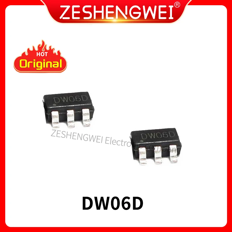 

30PCS DW06D SOT23-6 DW06= DW01 + 8205 2-in-1 Lithium Battery Protection IC