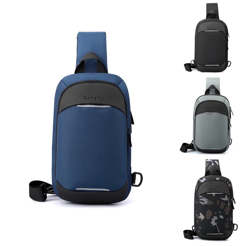 

Модный мужской клатч с карманом для телефона, мужской кошелек для денег, Большая вместительная сумка, многофункциональная износостойкая нагрудная сумка на молнии