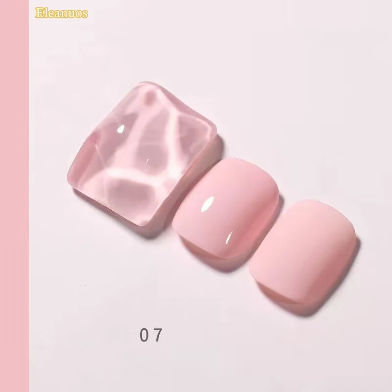 Фото Гель-лак для ногтей Eleanuos Macaron Candy, 1 кг, Полировка Ногтей, новый модный прозрачный гель, УФ светодиодный Праймер, высокая емкость, эмаль для ногтей №3