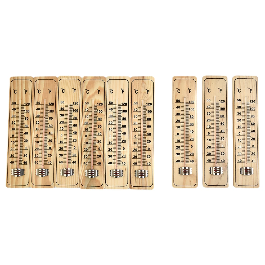 

3 шт. деревянные весы Термометр комнатный датчик температуры датчик для дома и улицы аналоговый садовый термометр
