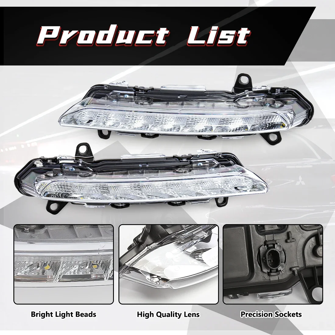 Фонарь противотуманный для Mercedes Benz S-Class W221 S350 S500 C250 C300 дневные ходовые огни