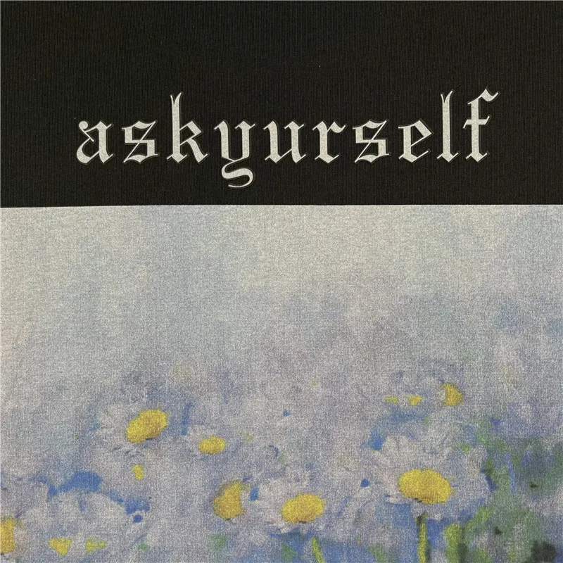 Футболка ASKYURSELF Heaven для мужчин и женщин винтажная черная футболка с рисунком