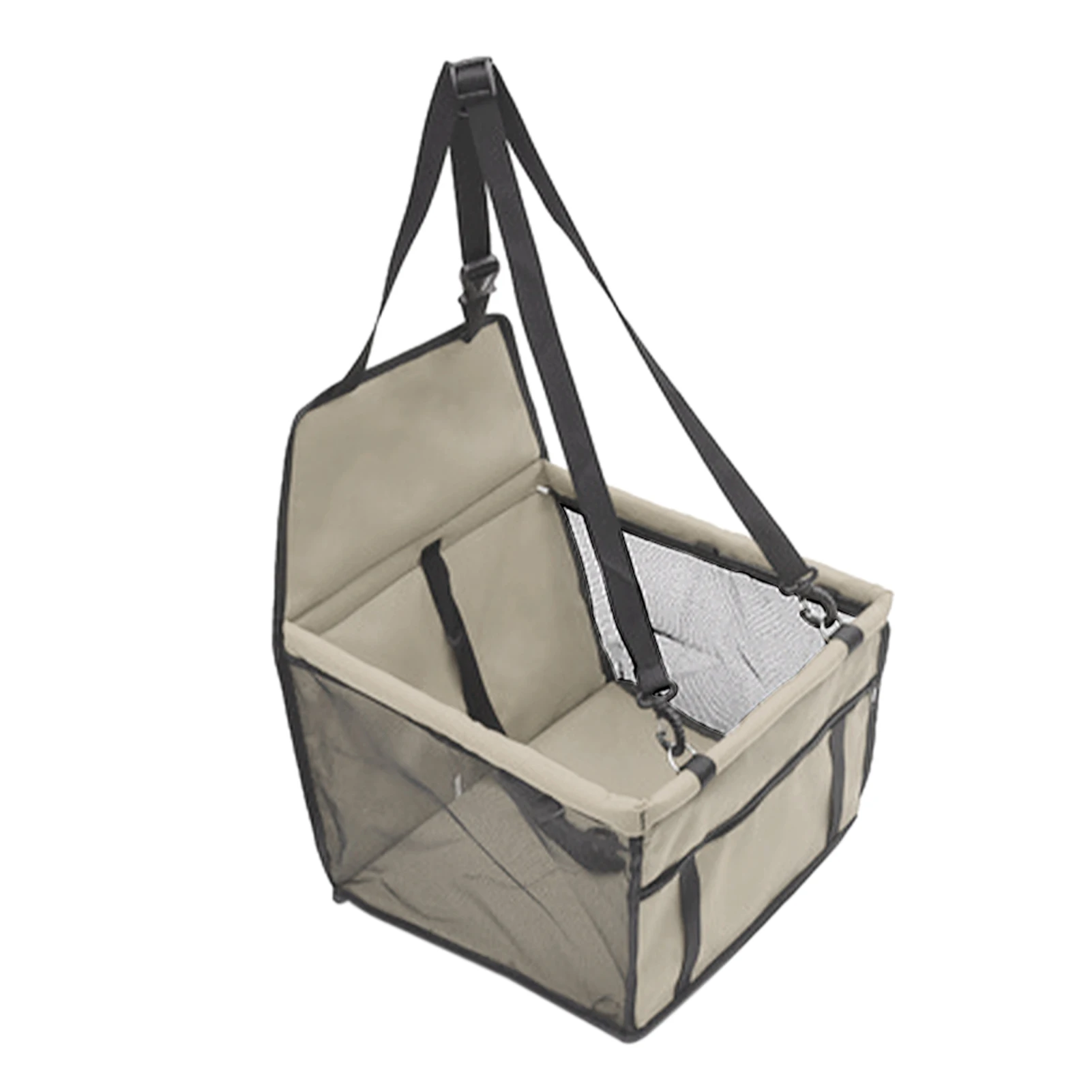 

Складное Безопасное Легкое практичное моющееся портативное сиденье для домашних животных с зажимом на поводке безопасности мягкое дышаще...