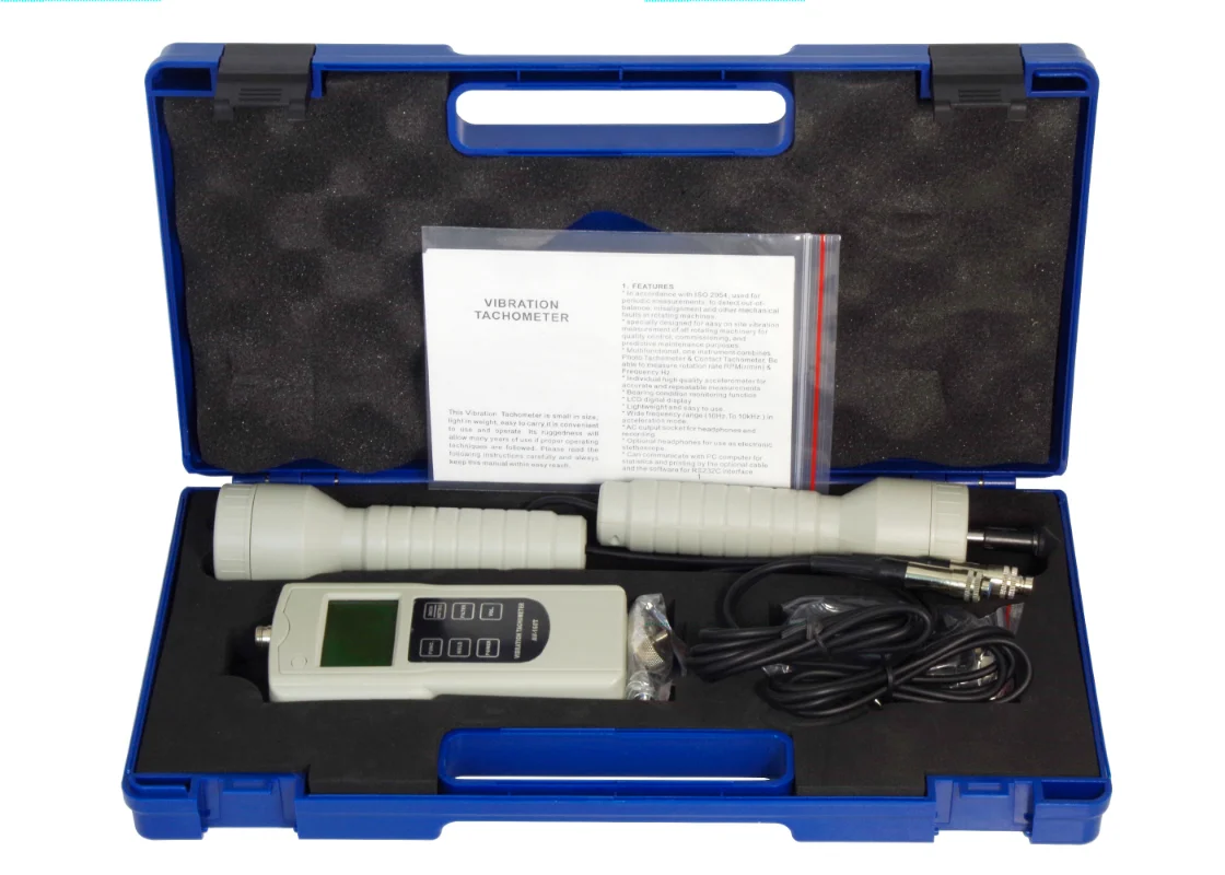 

AV-160T Tester Piezoelectric accelerometer for electronic stethoscope Bearing monitor Portable Digital Vibration Tachometer