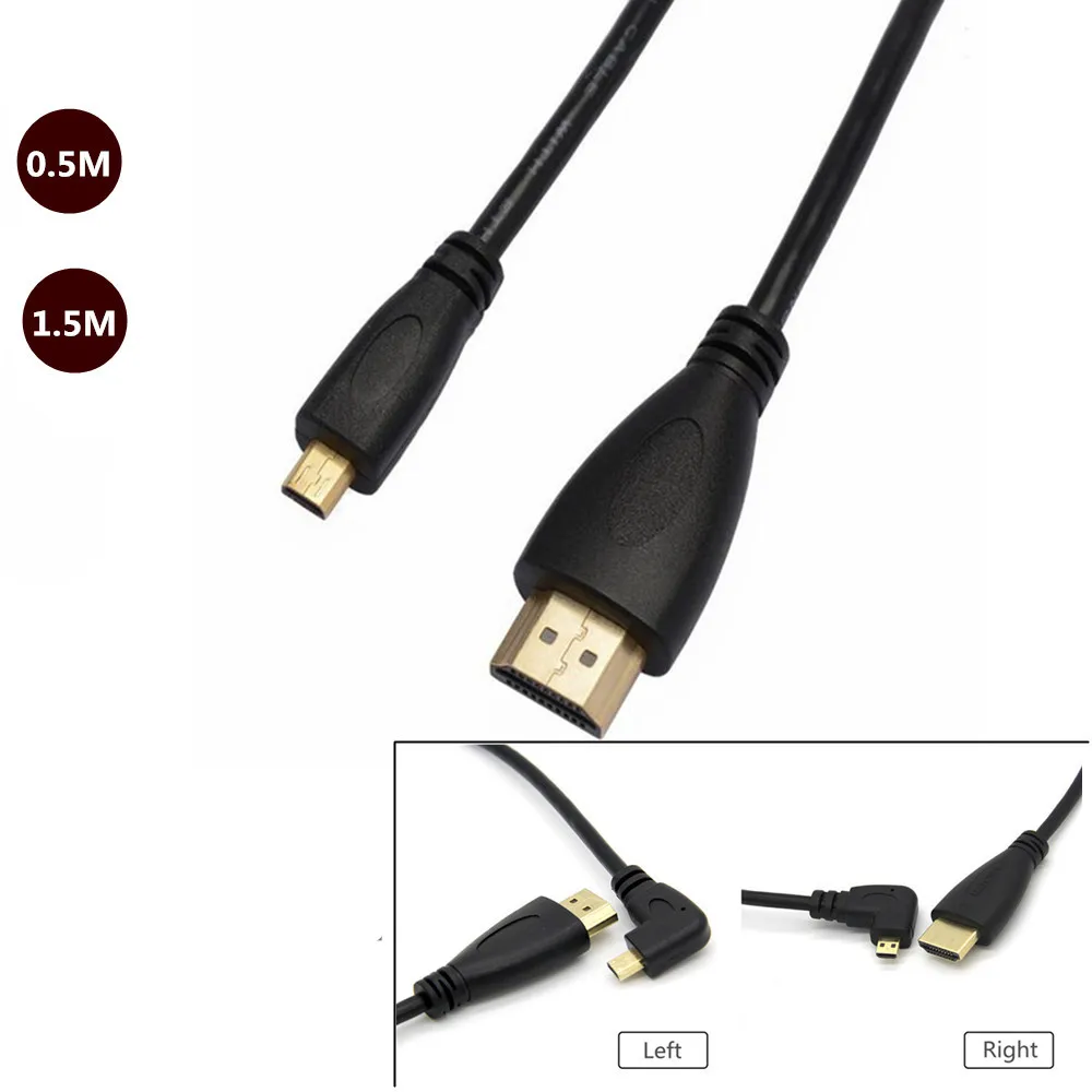 Micro HDTV Male to Male  Adapter Cable for GoPro Sony A5100 