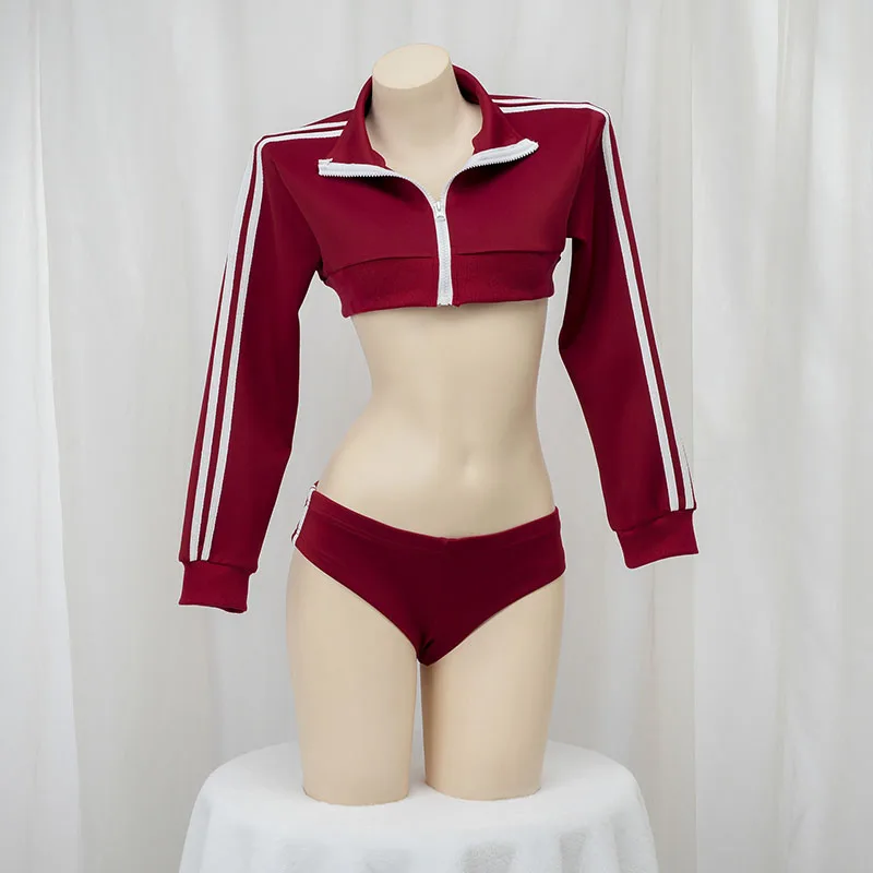 Японское аниме школьная спортивная одежда наряды для косплея с длинными