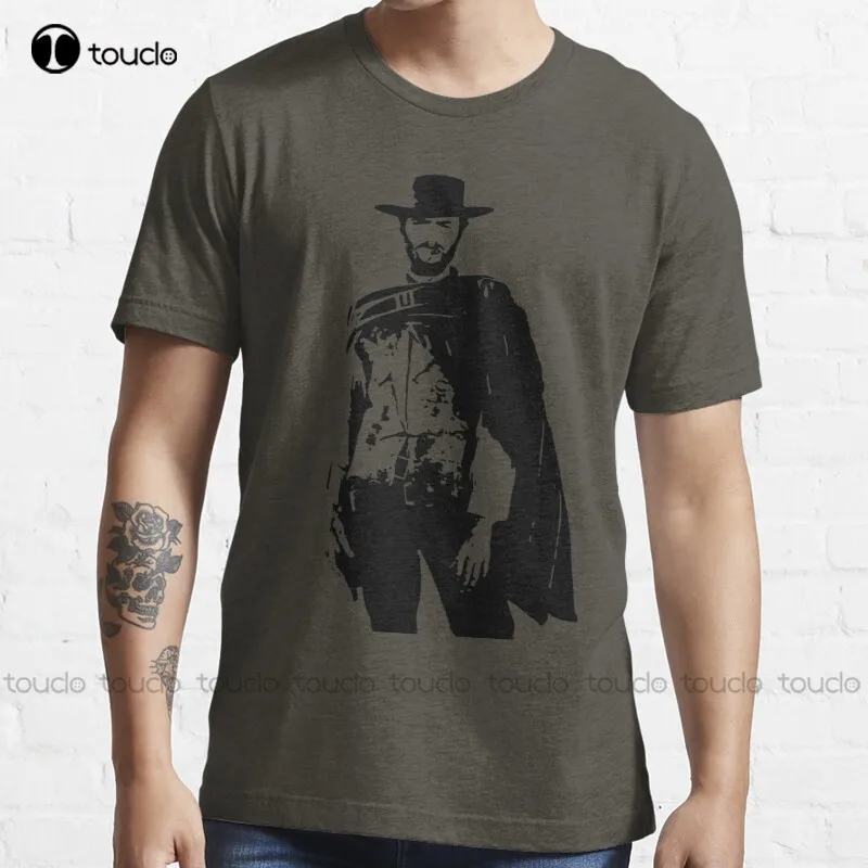 

New Clint Eastwood The Good The Bad And The Ugly T-Shirt Cotton Tee Shirt Custom Aldult Teen Unisex Digital Printing Tee Shirts