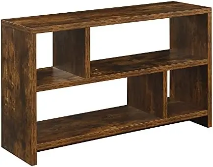 

TV Stand Console with Shelves, White Faux Marble Bathroom organizer and storage Organizers storage Storage Shelves Shelf Bathroo