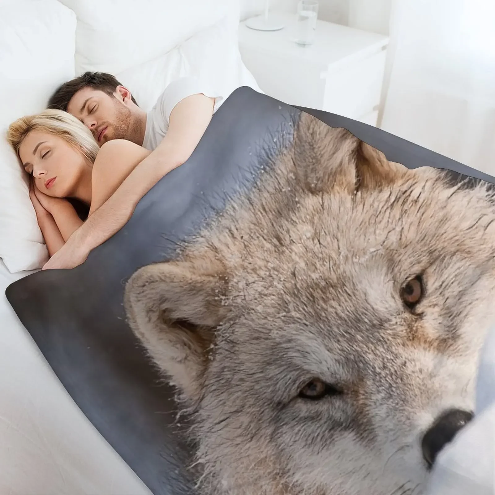 Plush одеяло Арктический волк