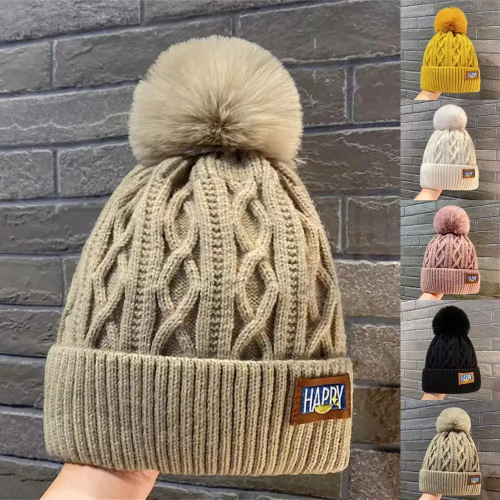 

Thickened Winter Hat Fashion Keep Warm Beanie Hats Ear Protection Women