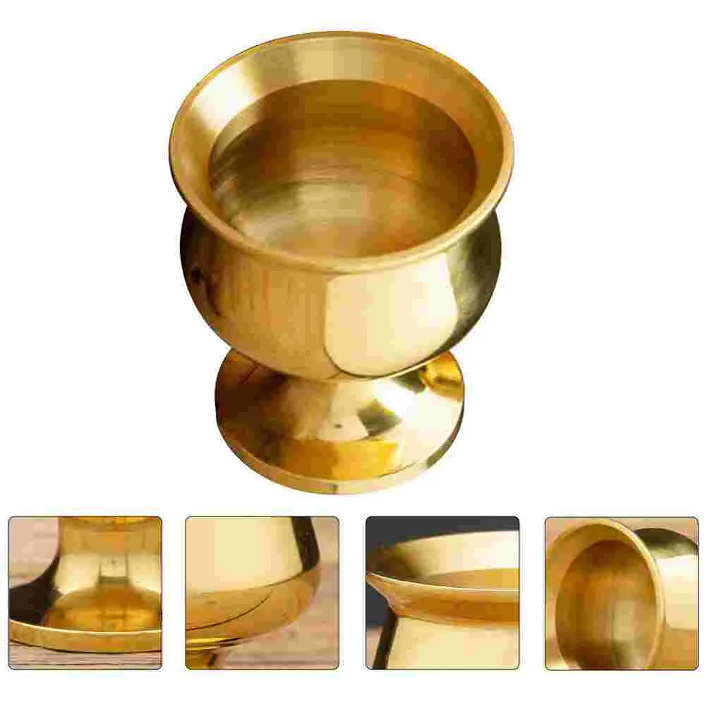 

Cup Offering Water Bowl Brass Tibetan Worship Goblet Bowls Altar Holy Chalice Copper Temple God Ritual Glasses Cups Lamp