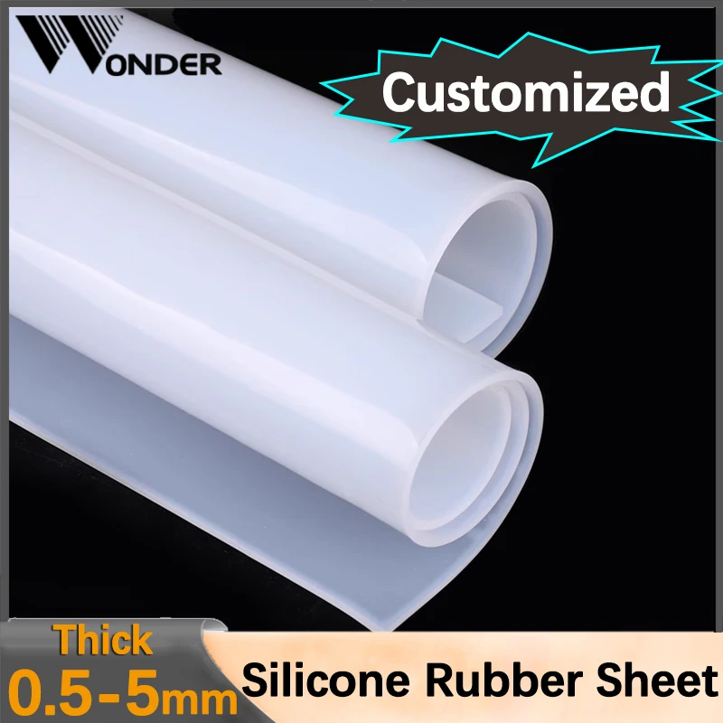 

Силиконовый лист для прокладок 0.5/1/1.5/2/3/4/5 мм