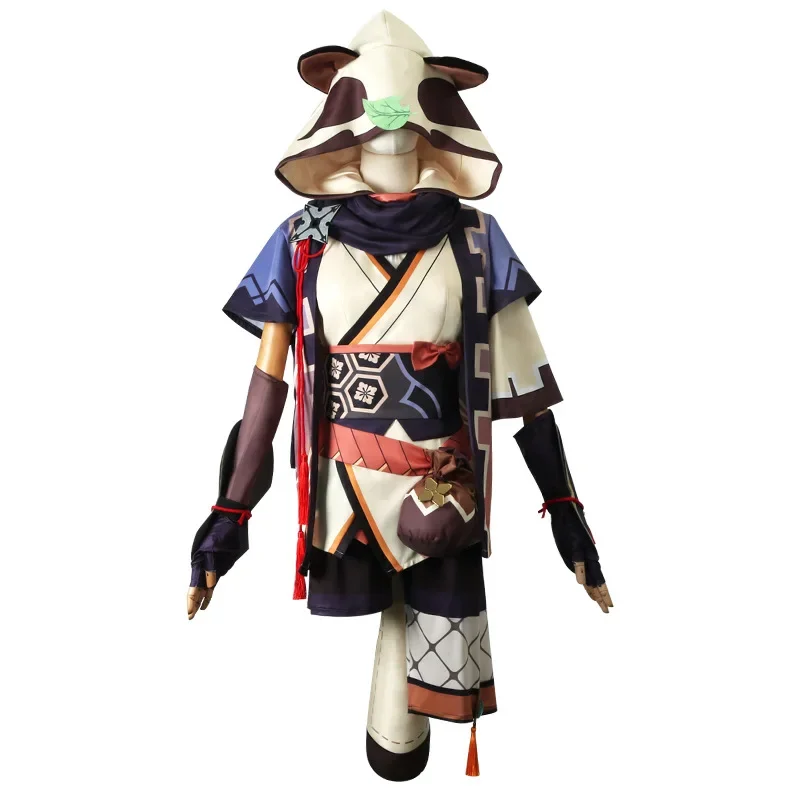Костюм для косплея Genshin Impact Sayu Карнавальная форма взрослых парик Аниме Костюмы на