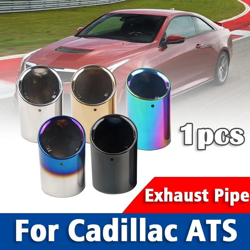 

1pcs Exhaust Pipe Fit For Cadillac ATS Stainless Steel Car Exhaust Tip Tailpipe Muffler Tip Car Accessories Auto Styling