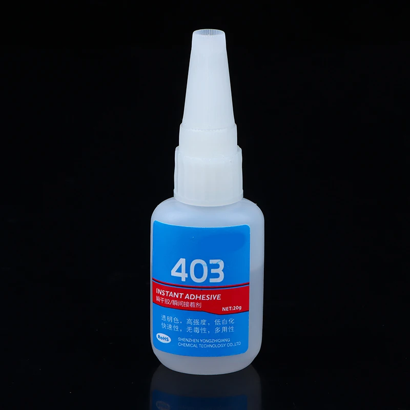 

Home 403 Quick-Drying Silicone Adhesive Glue Instant Adhesive Bonding Rubber 20G With Applicator Led Neon Sign Accessories 1pc