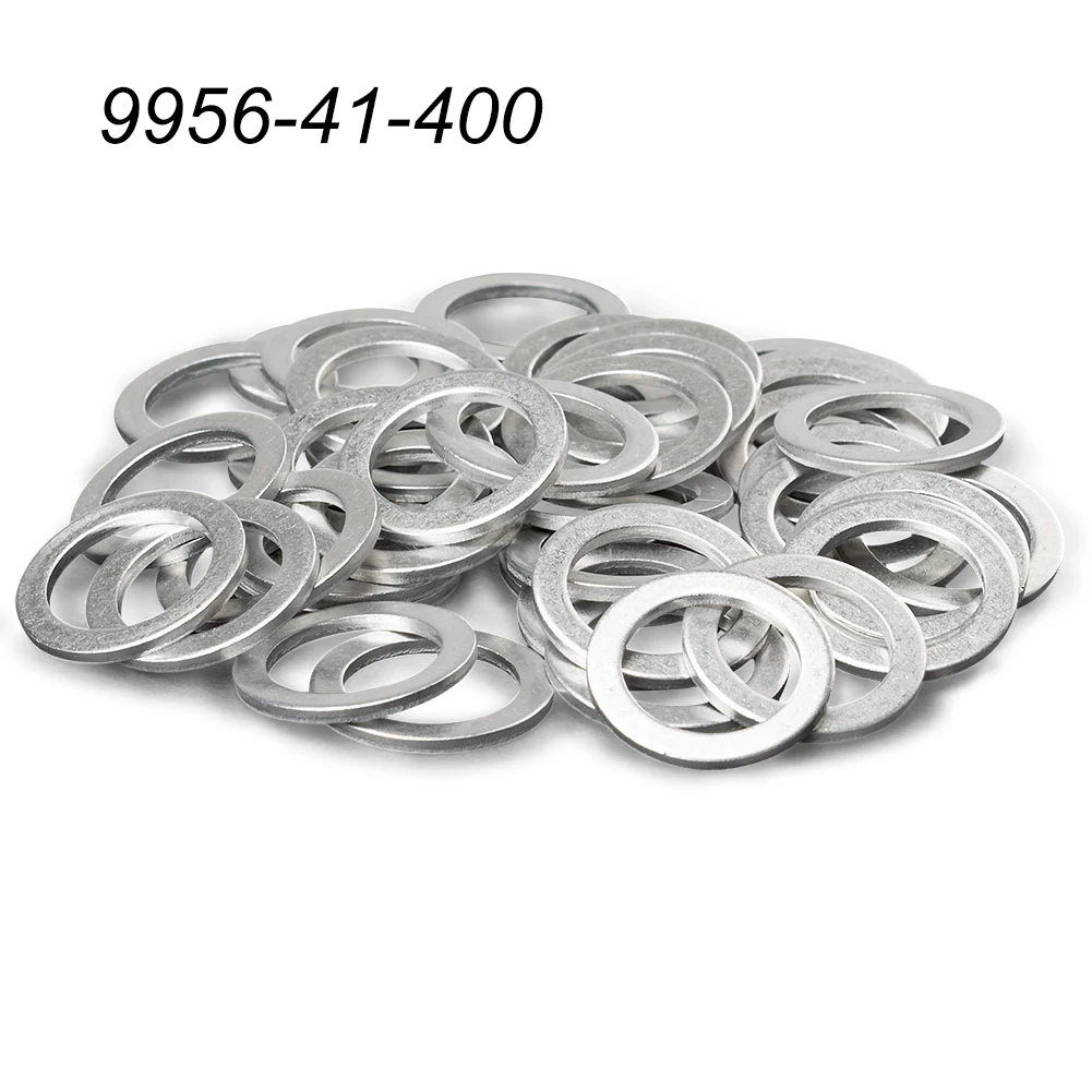 

50/100PCS Aluminum Oil Drain Plug Crush Washer Gaskets For Mazda 9956-41-400 M14 14*20*1.5mm Replacement Car Accessories