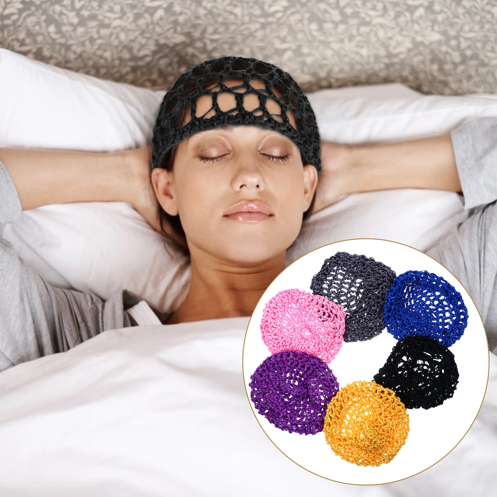 

Bun Cover Hair Tie Ballet Bun Cover Hairnet Snoods Hair Bun Mesh Mesh Crochet Hair Net Snoods For Hair