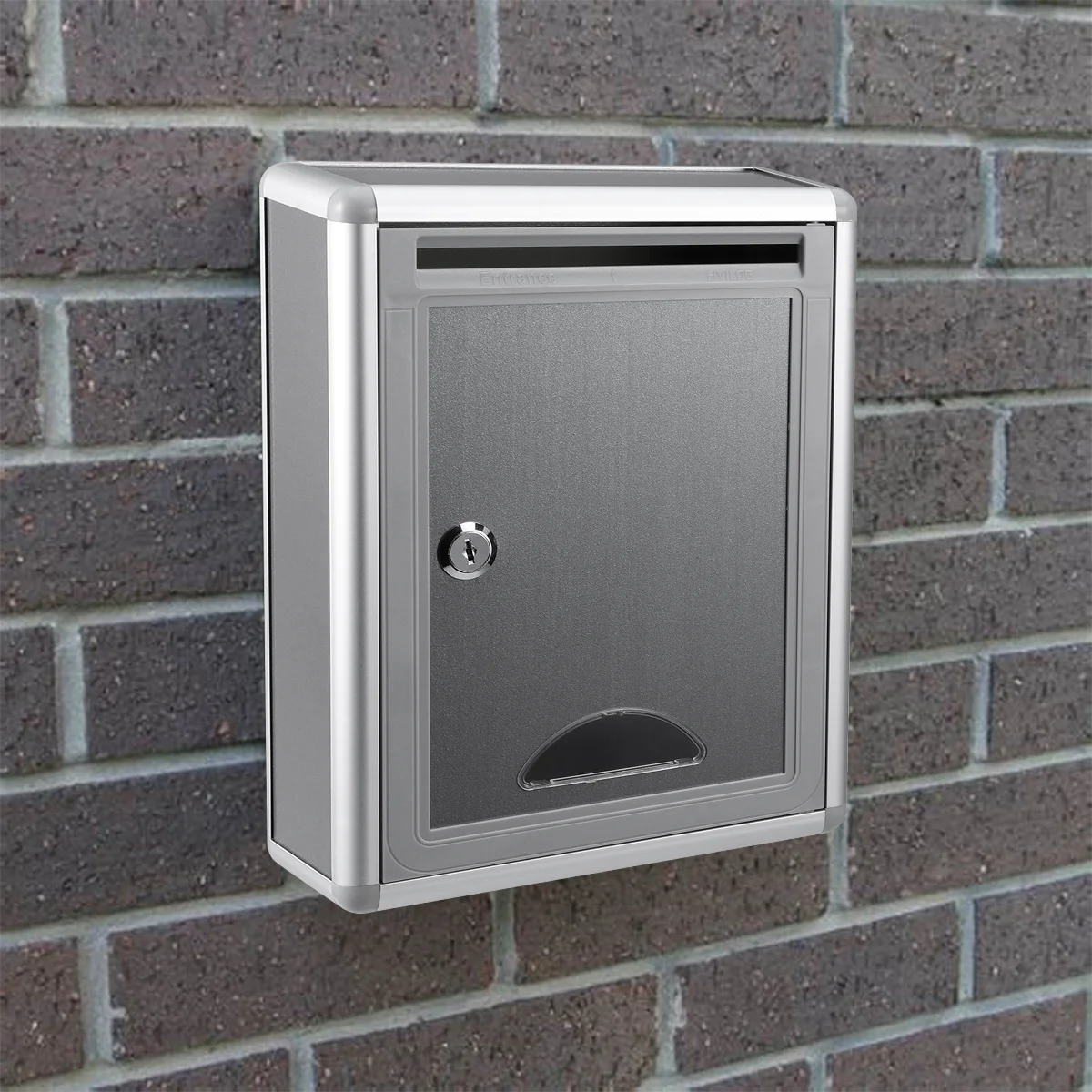 

Box Suggestion Wall Mailbox Drop Lock Mounted Locking Mail Donation Boxes Metal Post Hanging Ballot Mount Steel Stainless Letter