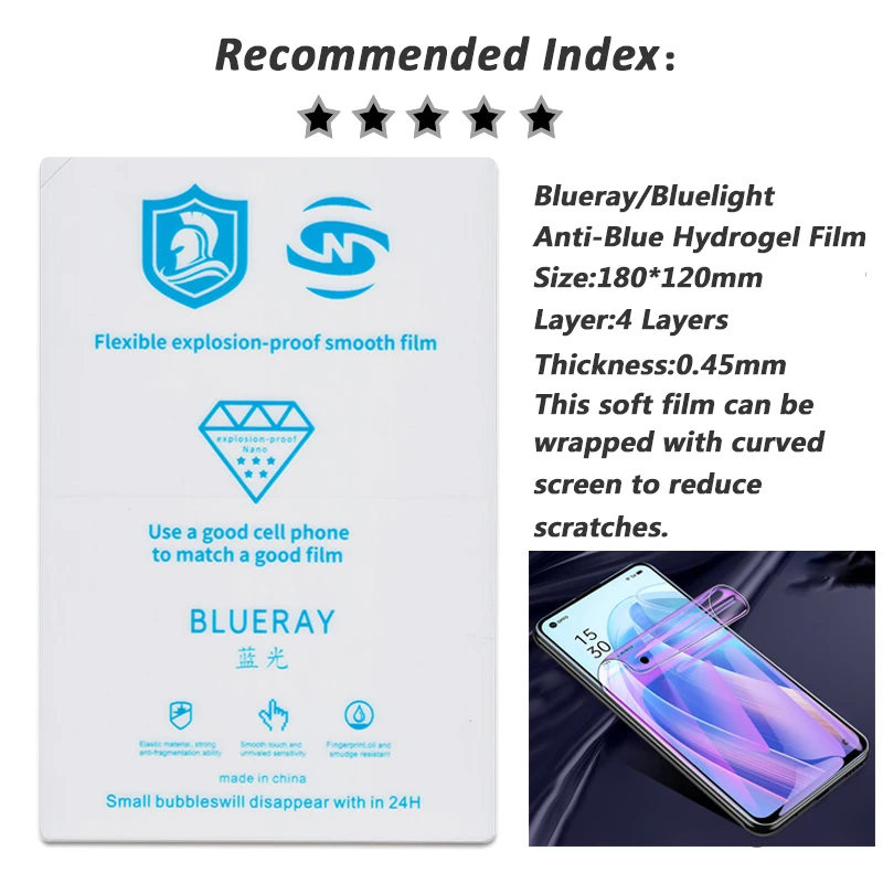 VORMIR 50pcs TPU Movies Hydrogel Film Screen Protector for Cutting Machine SS-890C Smartphone Glass Protective Films for Cut