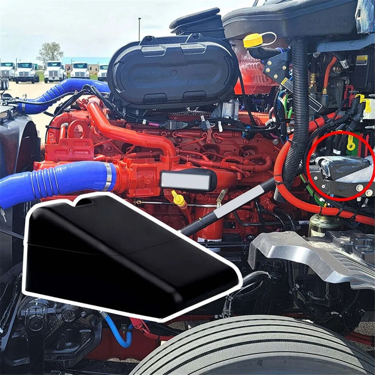 Параметры M75681 L856081 подставка бампера капота для питательного 567 579 Kenworth T680