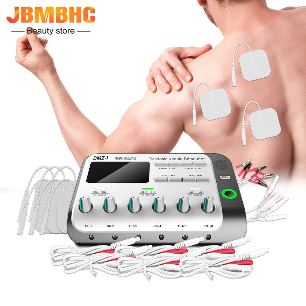 

Needle Electric Muscle Stimulator 6 Output Channel Electroacupuncture Acupuncture Physiotherapy TENS Machine Equipment Massager