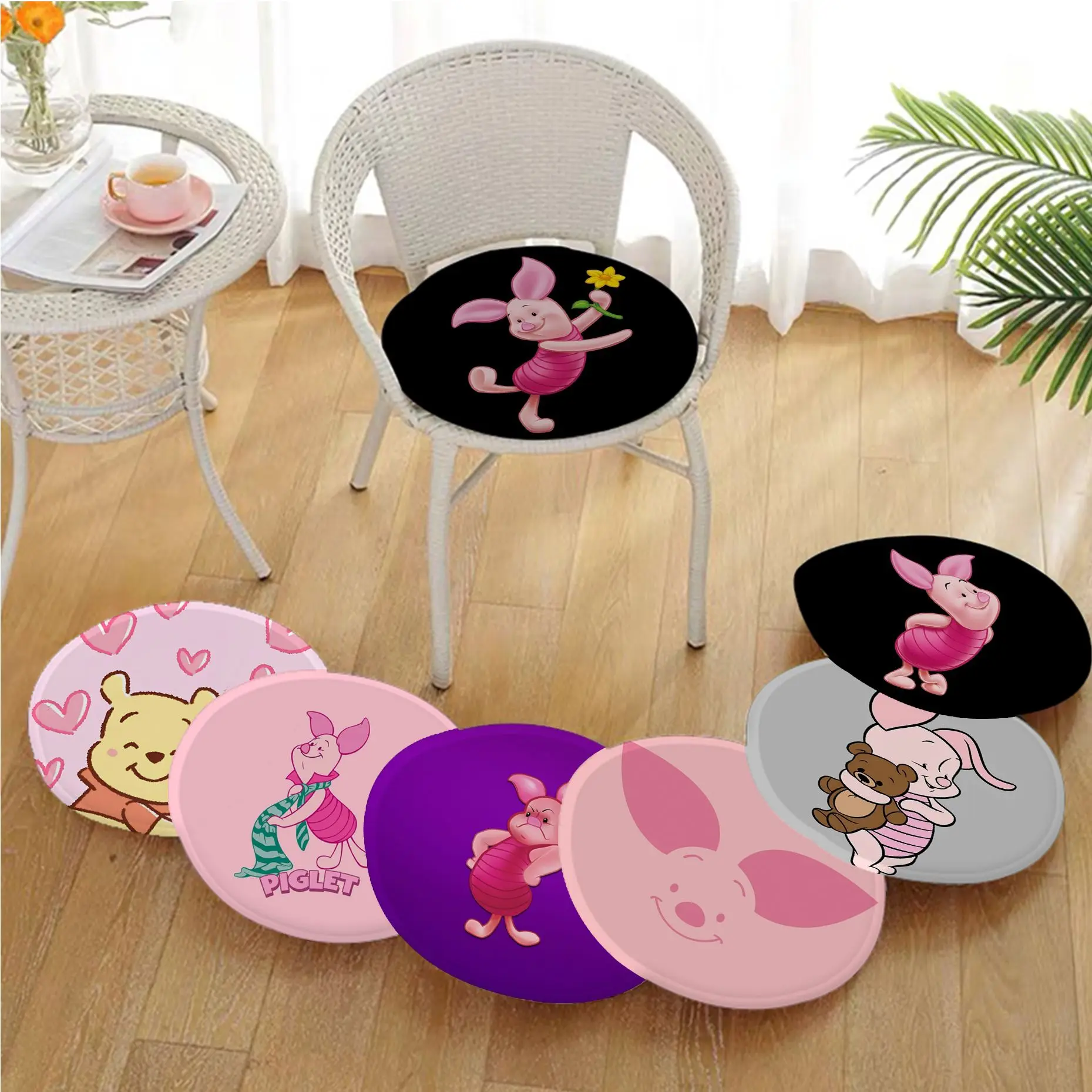 

Disney Winnie The Pooh Piglet Nordic Printing Chair Mat Soft Pad Seat Cushion For Dining Patio Home Office Garden Chair Cushions