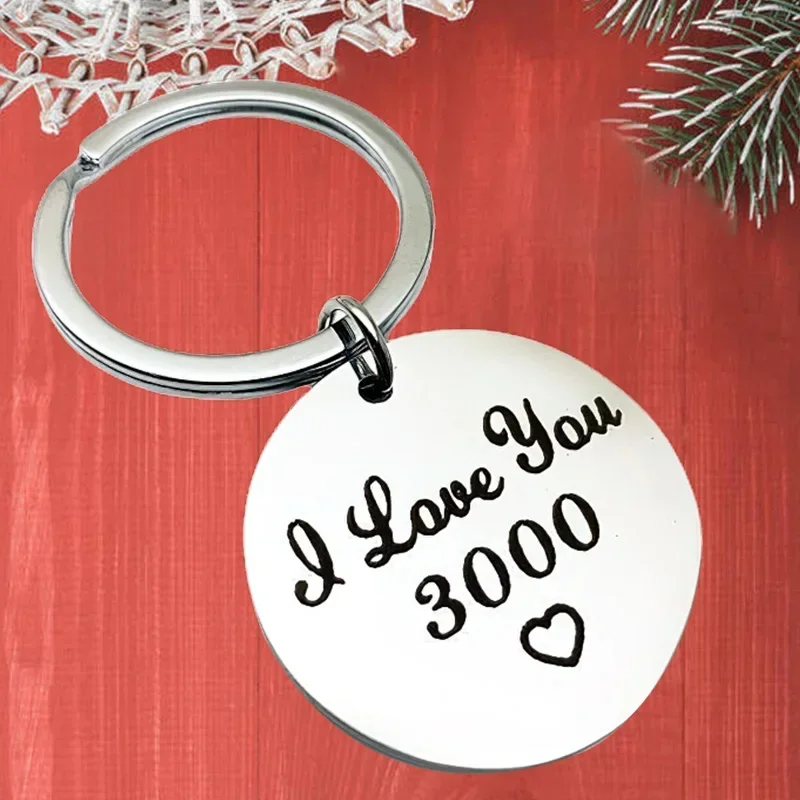 Металлический брелок для влюбленных пар кулон Я люблю тебя 3000 ключей муж жена