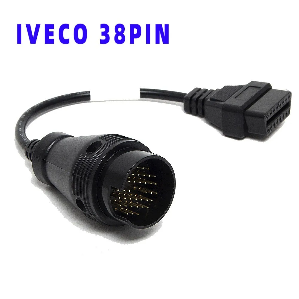 16-контактный разъем для IVECO 38Pin OBD2 Cable Female obd кабель интерфейса автомобиля Trucks