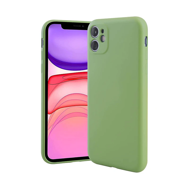 

For iPhone 12 13 11 Pro Max Case Luxury Original Liquid Silicone Soft Cover For iPhone 7 8 Plus 6 6s X Xr Xs Max Shockproof Case