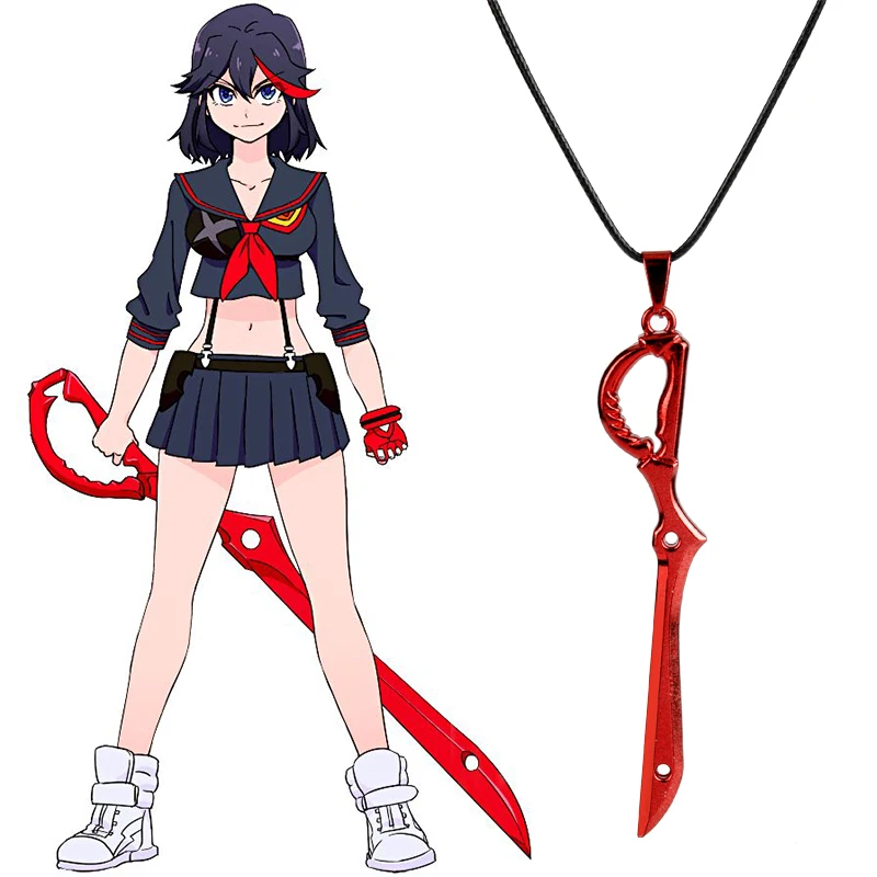 Мини-металлический брелок красный аниме KILL la Matoi Ryuko автомобильные аксессуары для