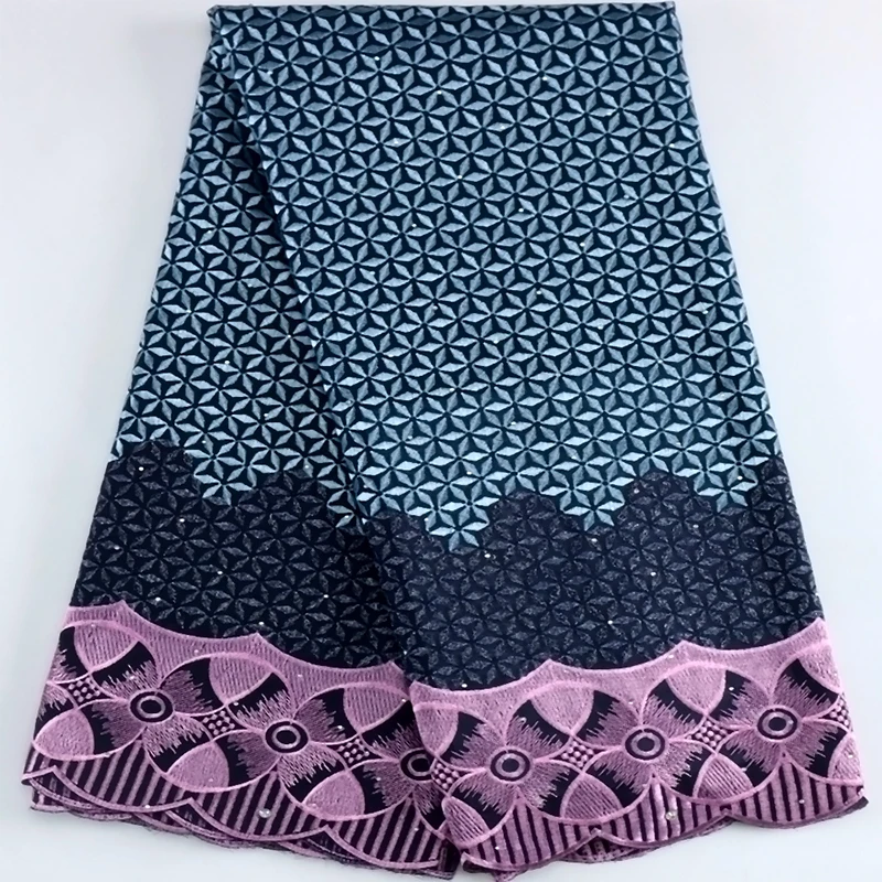 Новейшая африканская хлопчатобумажная ткань 2023 Высококачественная швейцарская