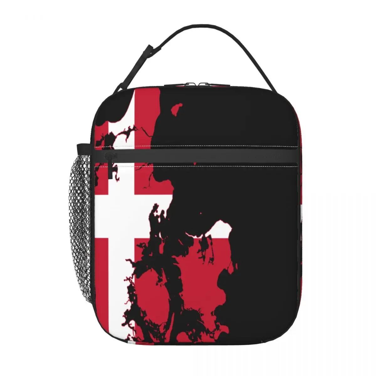 

Flag Map Of Denmark Insulated Thermal Cooler Lunch Box Bag For Work Picnic Bag Car Bolsa Refrigerator Portable Bag