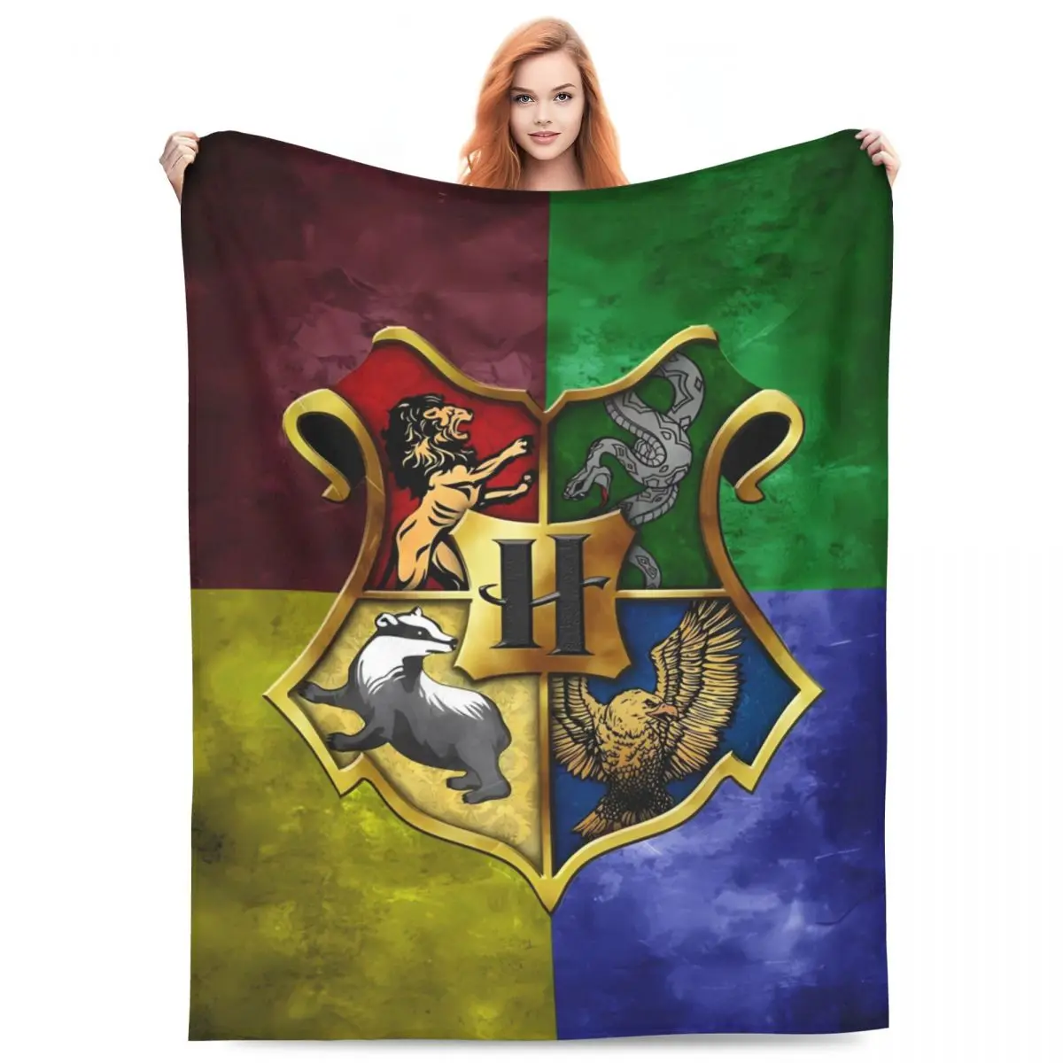 Теплое одеяло для путешествий Harrys Potters фланелевое покрывало дивана-кровати