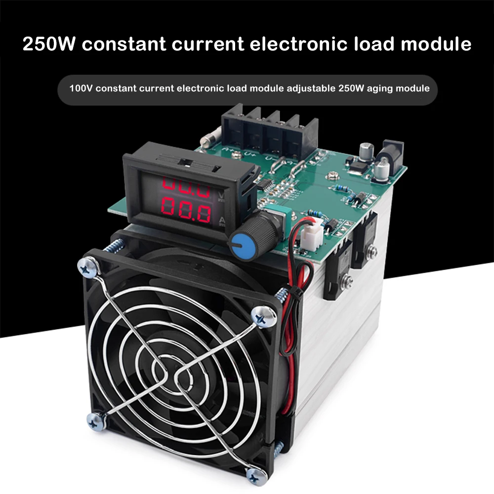 DC12V 250W 20A Electronic Load Module Single Mode Constant Current Discharge Regulation 0-20A Electronic Load Board