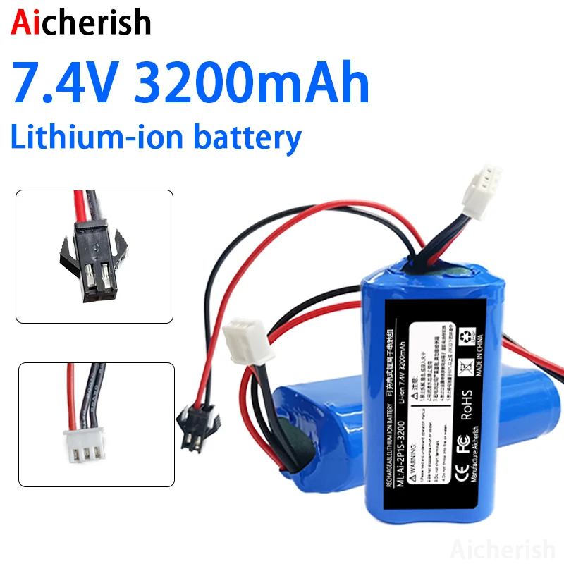 

Литий-ионный аккумулятор для игрушек, 7,4 В, 3200 мАч