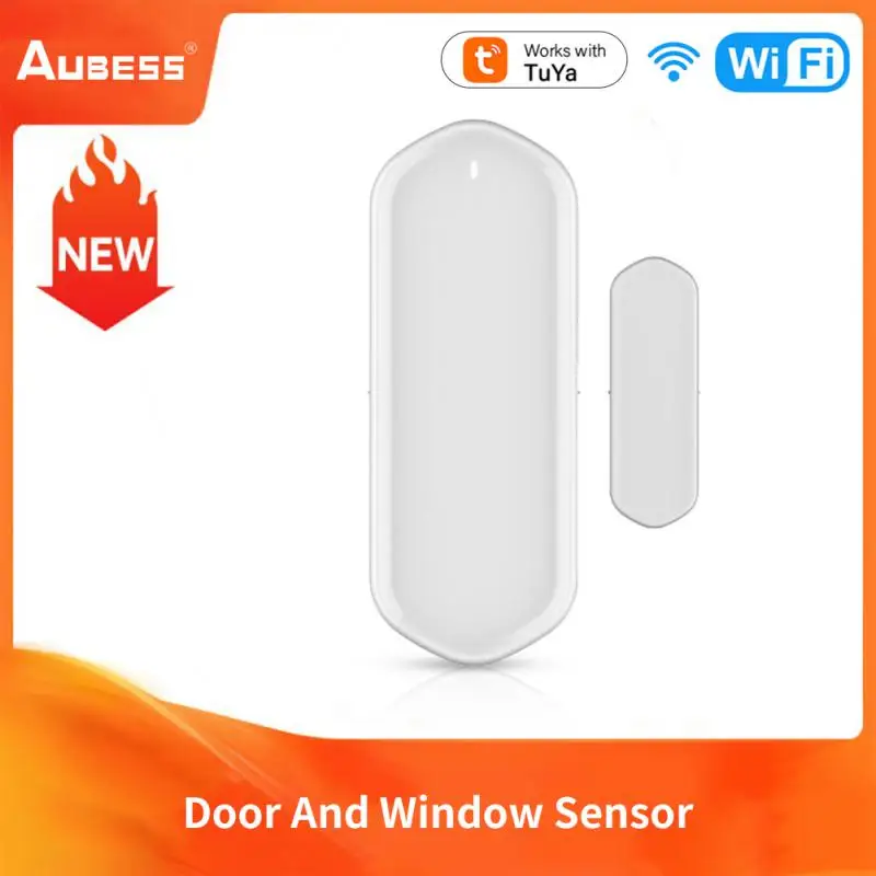 

Aubess Tuya Wifi Door Window Sensor Smart Home Alarm Protective Detector Supply Smart Scene Control Linkage App Remote Control