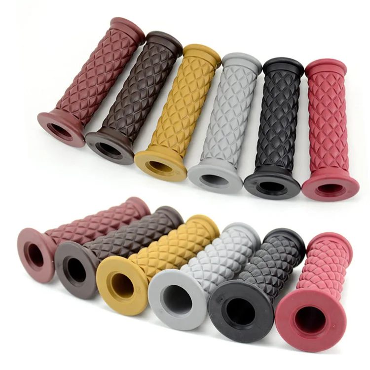 

7/8" 22mm 24mm Universal Motorcycle Hand Handlebar Grips Non Slip Rubber Bar End Thruster Grip Cafe Racer Motorcycle Grips
