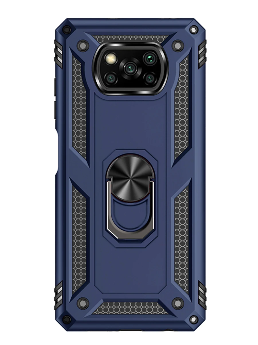 

Чехол для Poco X3 Pro / Poco X3 NFC силиконовый, пластиковый, автодержатель, с подставкой, на подарок