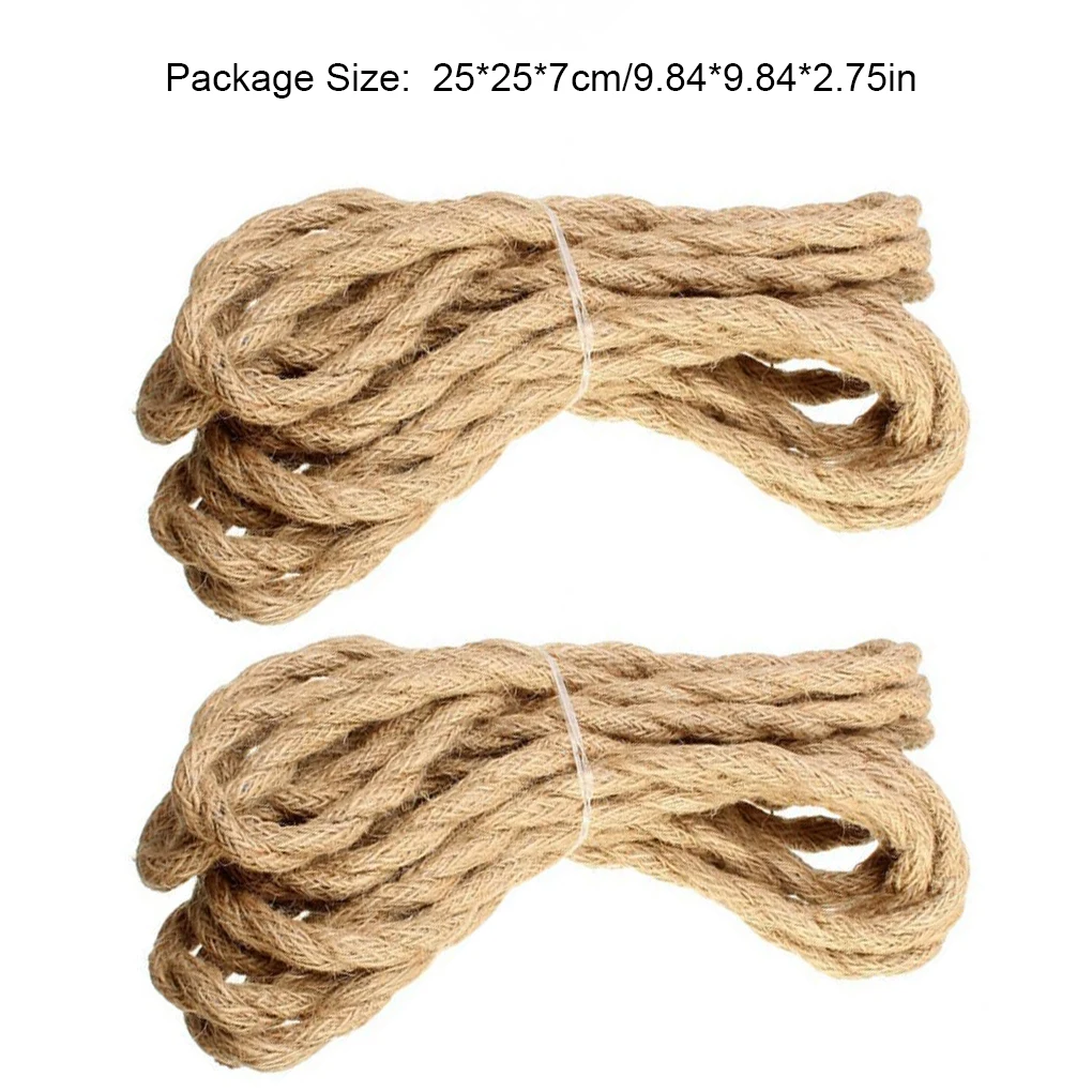 Copper Wire Electric Cable Hemp Ropes Vintage Style Industrial Accessories Living Room Pendent Home Supplies  2 0 75 10m images - 6