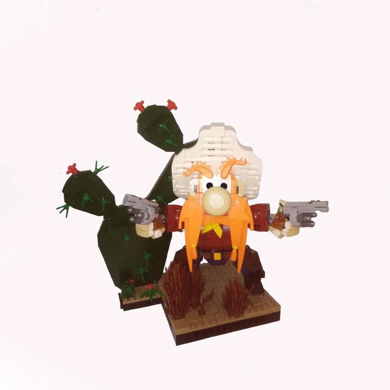 Фото 543 детали MOC YOSEMITE SAM, модель из строительных блоков, архитектурная идея, художественный экспонат, творческое образовательное занятие, сборный конструктор, подарок на день рождения. №2