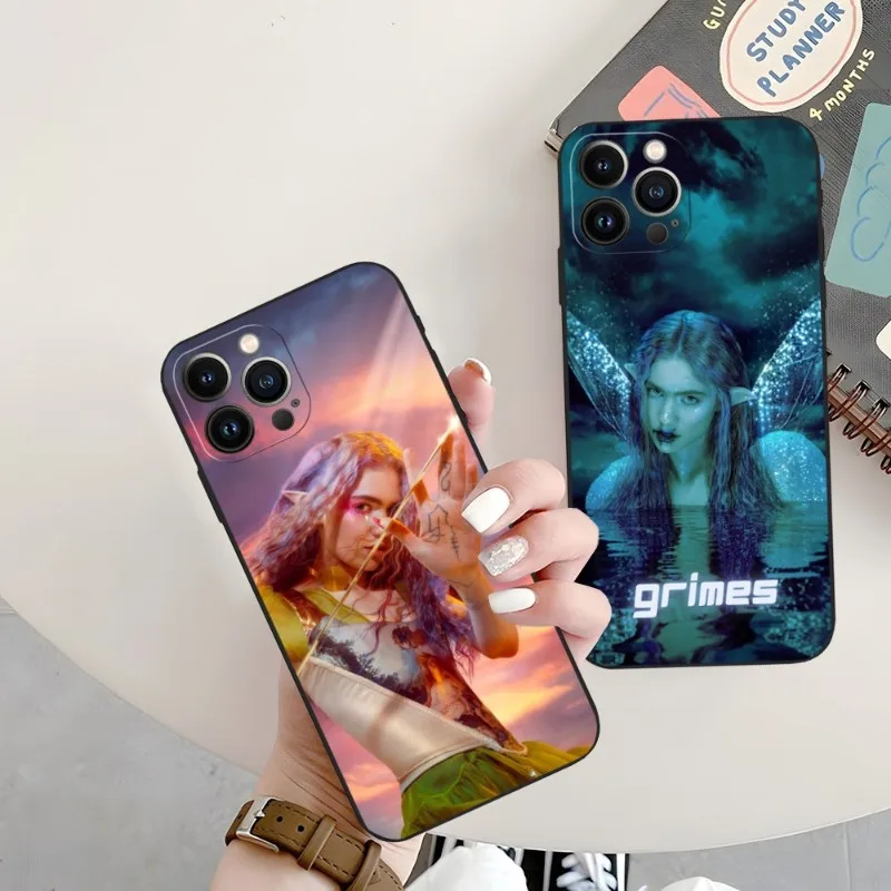 Чехол Grimes для Iphone 14 Pro 13 Mini 11 12 Max Xr X Xs 7 8 Plus 6
