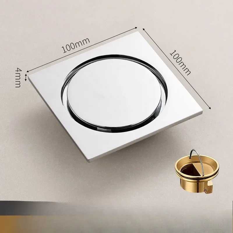 

Двухслойный дезодорирующий слив из нержавеющей стали 10x10см