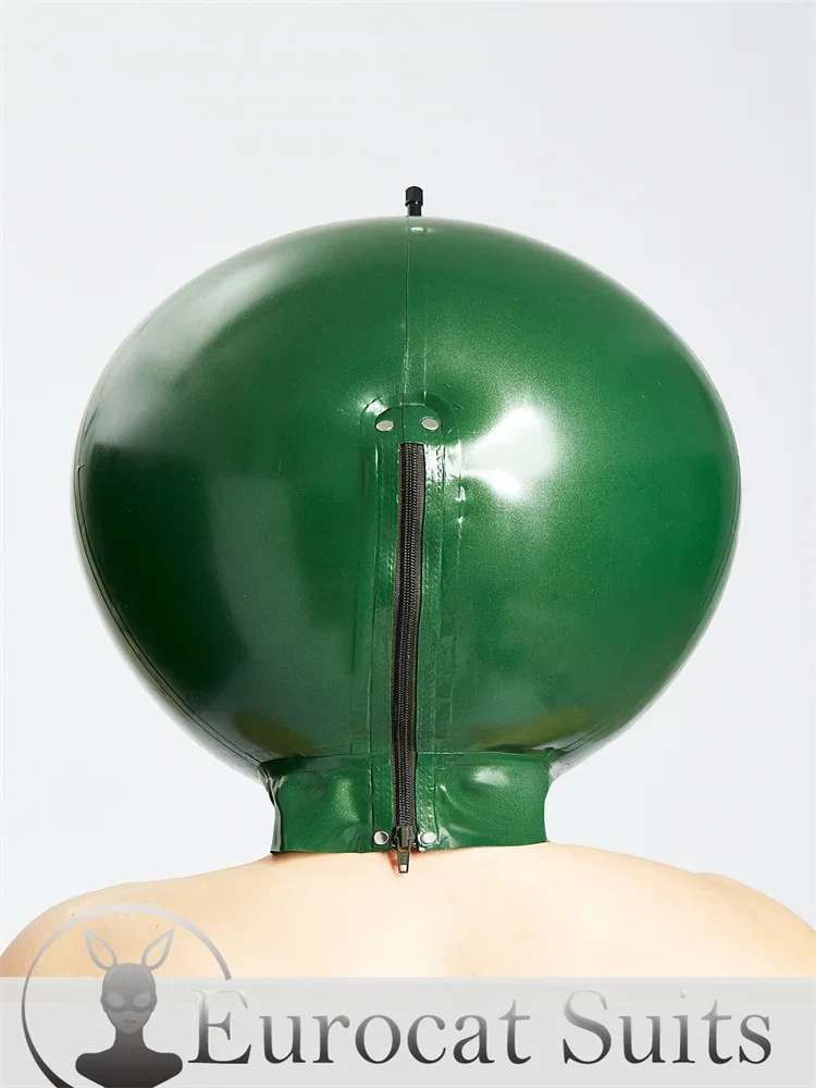 Фетиш латексный надувной резиновый комбинезон Eurocatlatex боди на молнии или ремни по