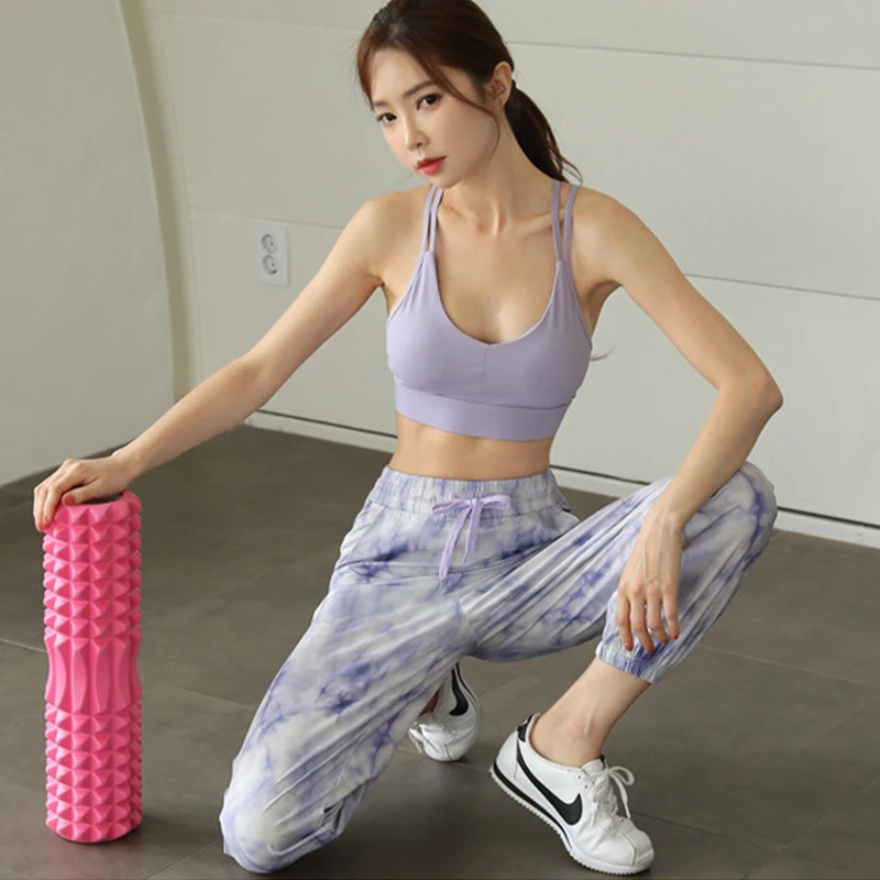 

Sports Underwear Female Shockproof Gathering Professional Running Beauty Stereotypical Vest Without Underwire Fitness Yoga Bra