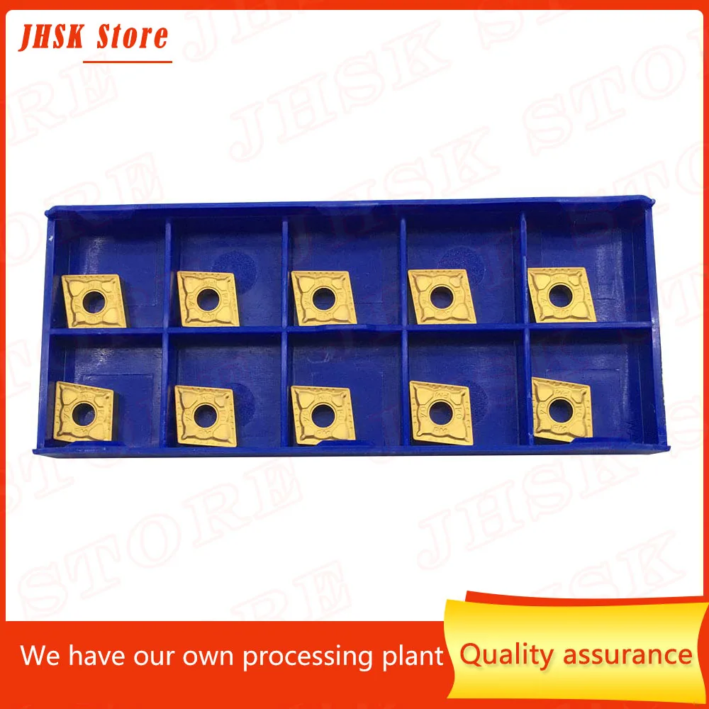 

10PCS Rhombic CNMG090304-PM YBC251 Indexable Turning Carbide Inserts for Steel and Stainless Steel for Turning Insert Holders