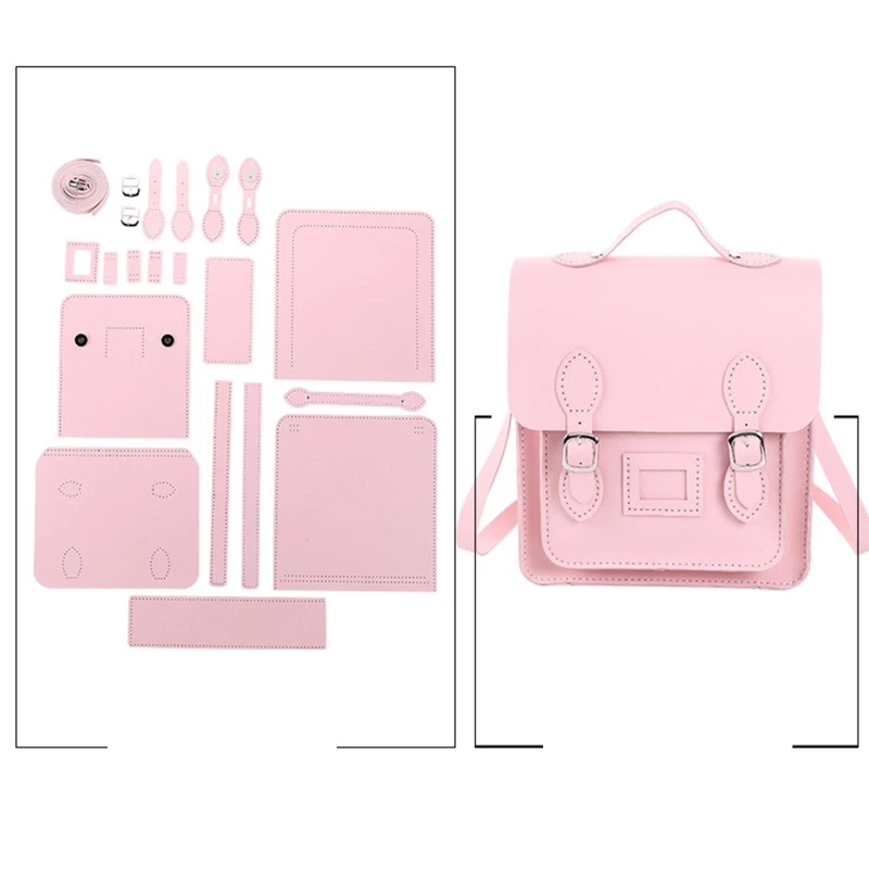 

Сумка ручной работы из искусственной кожи для рукоделия, сумка ручной работы, сумка для шитья с застежкой, аксессуары для рукоделия, вязаный рюкзак