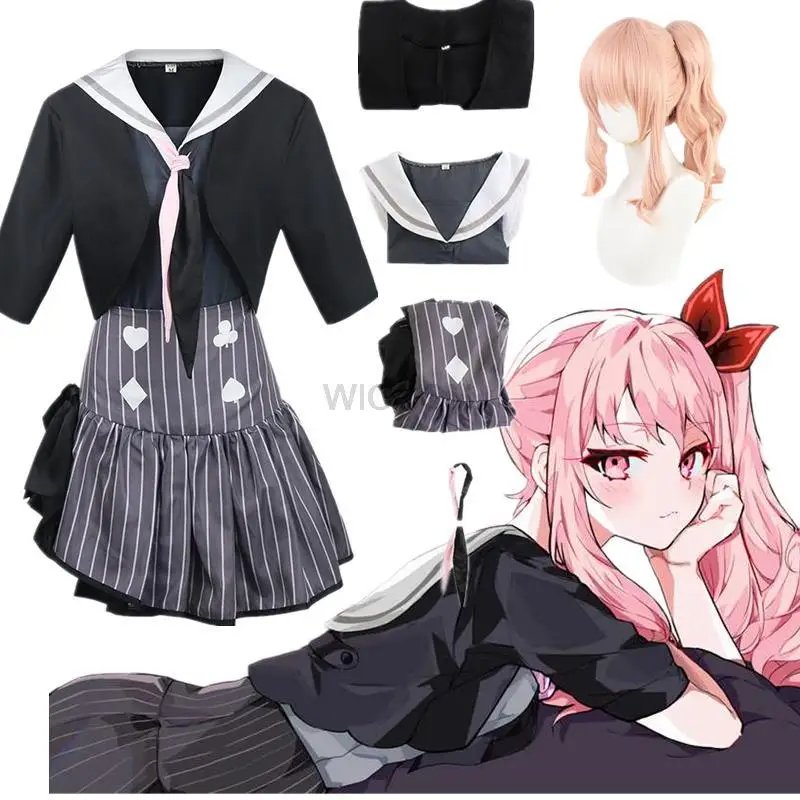 

Anime Project Sekai Colorful Stage! feat. Cosplay Akiyama Mizuki Cosplay Costume Wig Lolita Dress Halloween Party Outfit