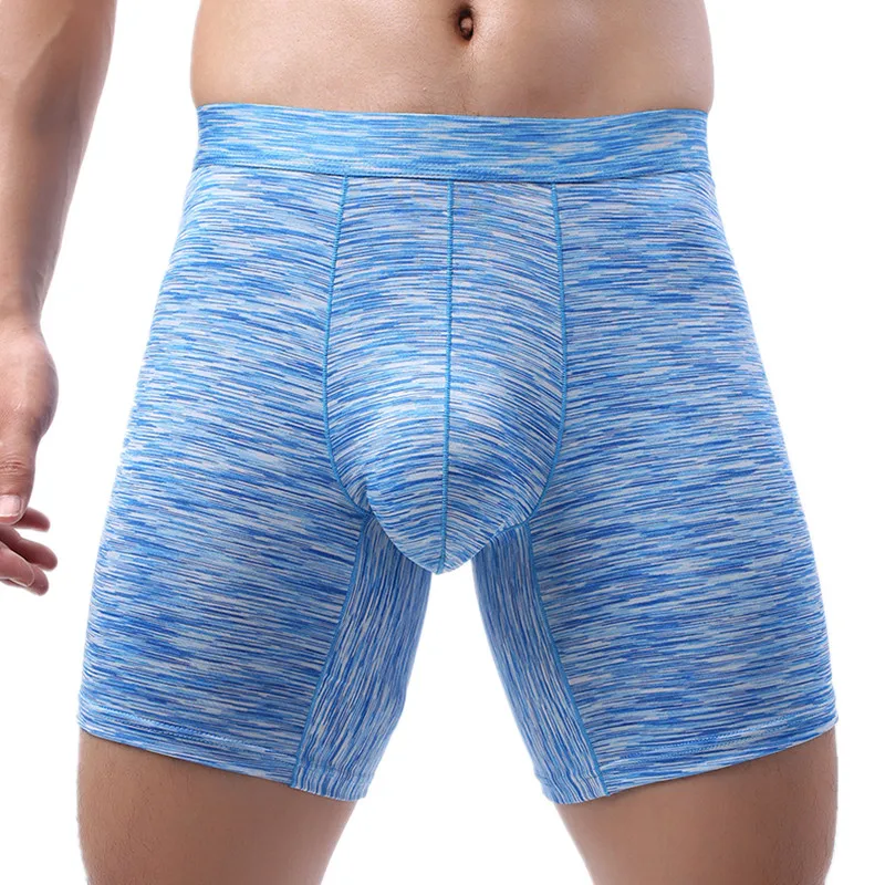 

Underwear Boxers Shorts Man Panties Breathable Pouch Middle Long Leg Underpants Male Trunks